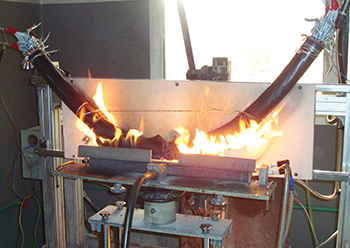 Ducab’s fire test laboratory.